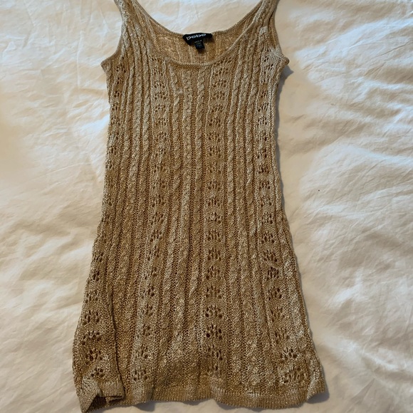 Gold BEBE knit tank - Picture 1 of 2